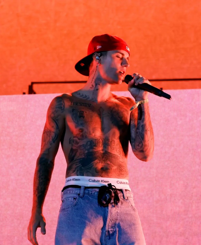Justin Bieber trong một lần biểu diễn tại Coachella. Ảnh: Page Six