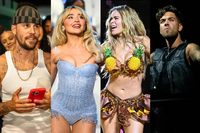 Justin Bieber (trái) sẽ biểu diễn chính ở Coachella 2026 cùng Sabrina Carpenter, Karol G và Anyma. Ảnh: Rolling Stones