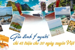Gia đình 4 người chi 45 triệu cho 30 ngày xuyên Việt 'tự do tự lo'