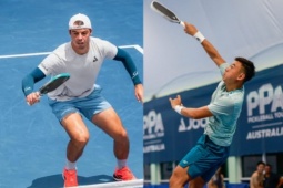 Đỉnh cao pickleball Việt Nam: Hoàng Nam, Linh Giang chạm trán huyền thoại Ben Johns