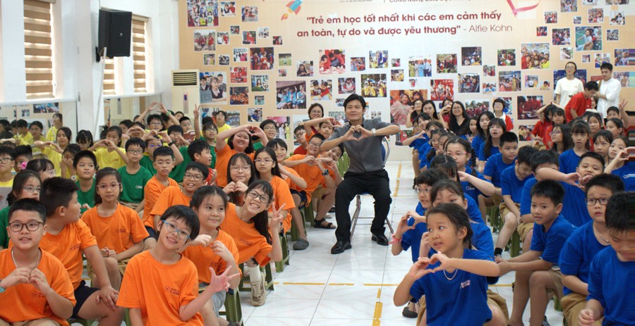 Tiết học đặc biệt đã mang đến cho các em sự hứng khởi, vui vẻ