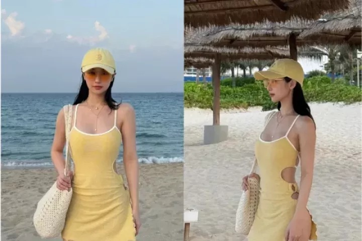 Jun Vũ khoe body tỉ lệ chuẩn với váy cắt xẻ táo bạo