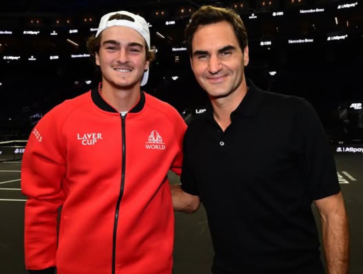 Joao Fonseca gặp gỡ Roger Federer ở Laver Cup 2025