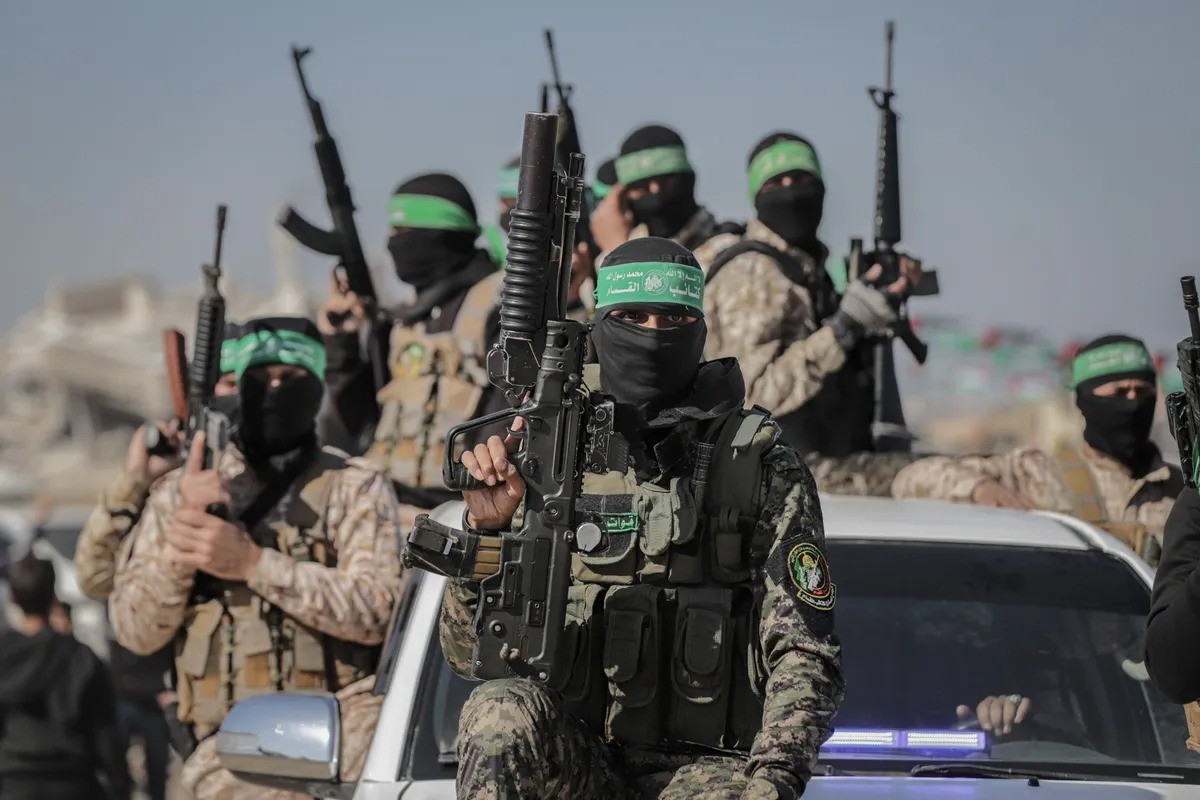 Các tay súng Hamas. Ảnh: Bloomberg