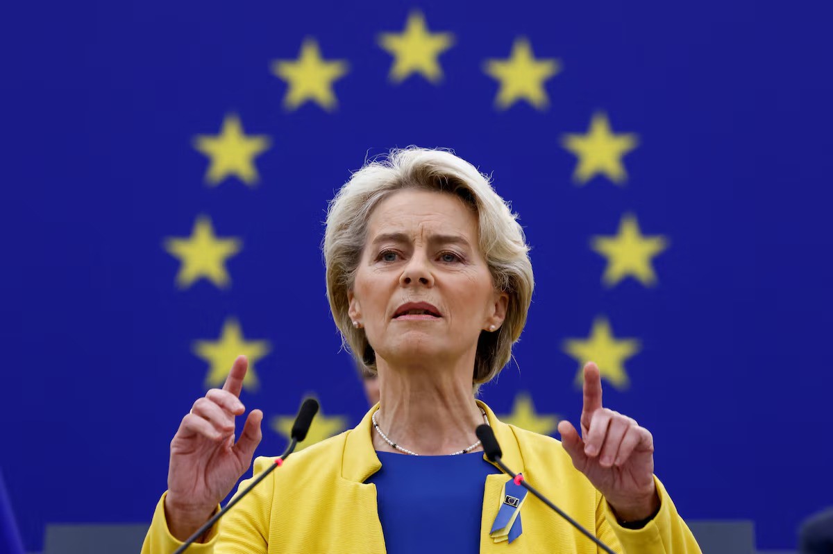 Chủ tịch Ủy ban châu Âu – bà Ursula von der Leyen (ảnh: Reuters)