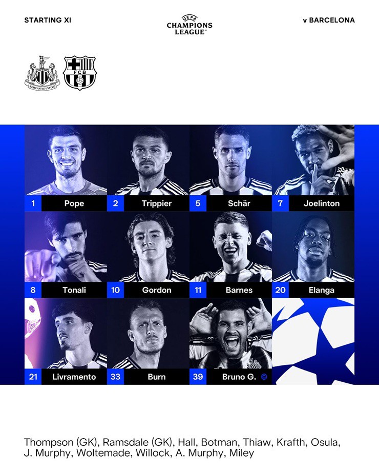 Trực tiếp bóng đá Newcastle - Barcelona: Nick Pope cứu thua (Cúp C1) (Hết giờ) - 3