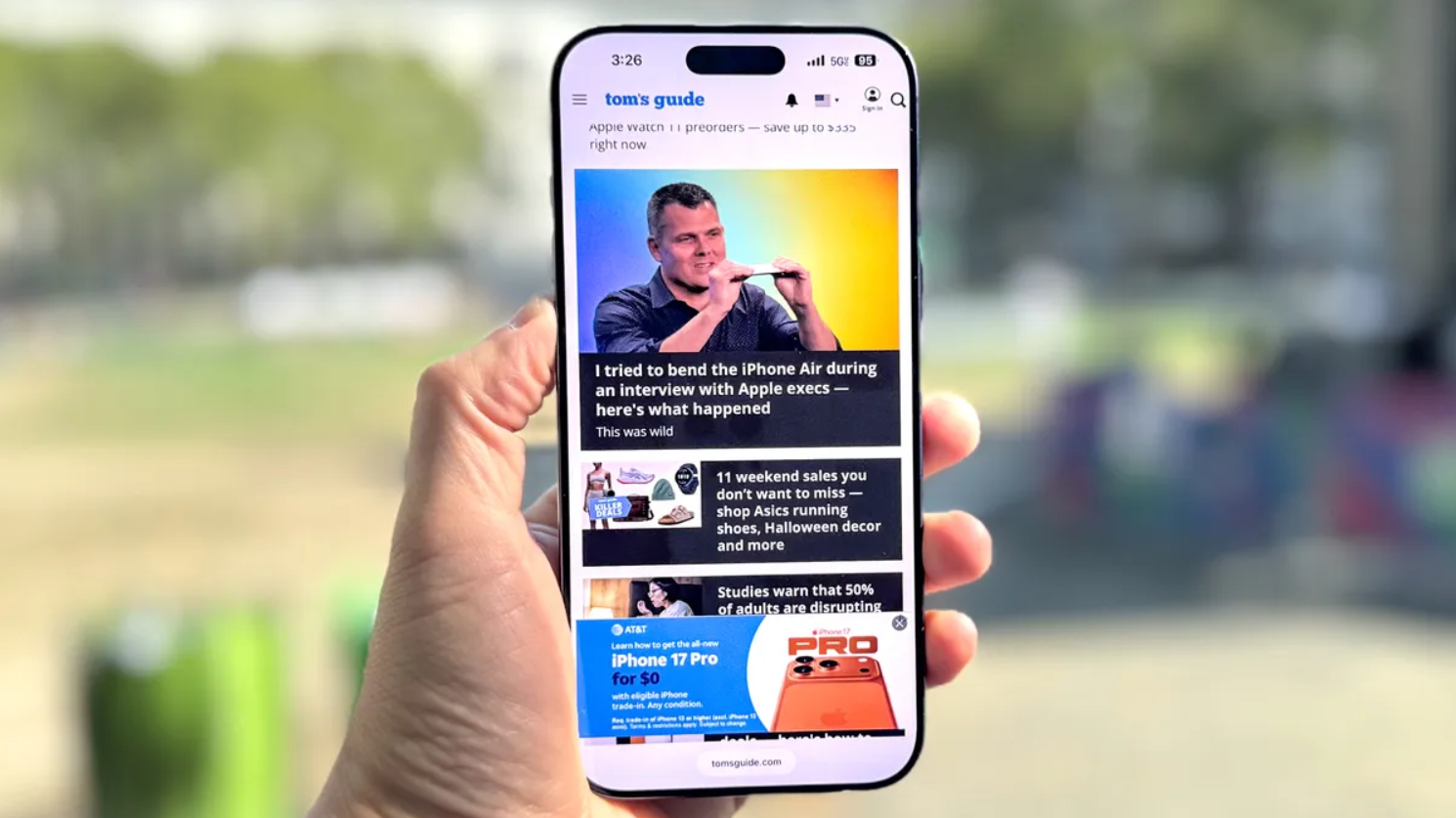 iPhone Air mang lại thời lượng pin khá tốt.