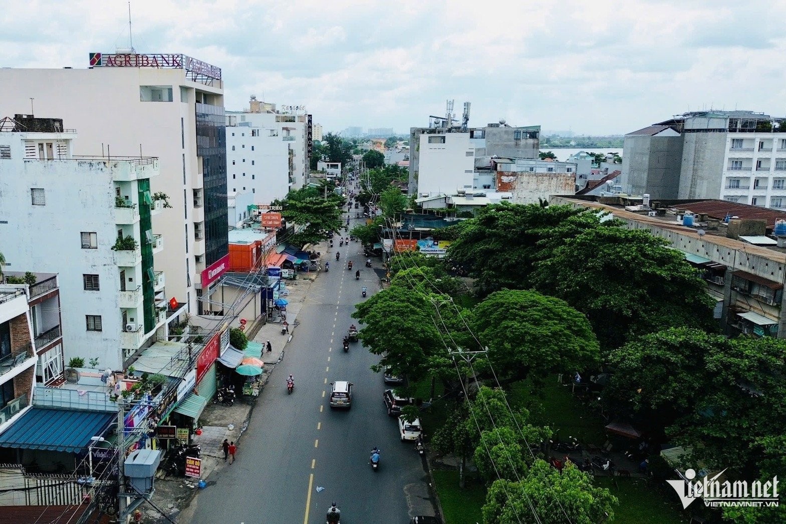 Đường Bình Quới đoạn 'xuyên qua' khu dân cư Thanh Đa. Ảnh: TK.
