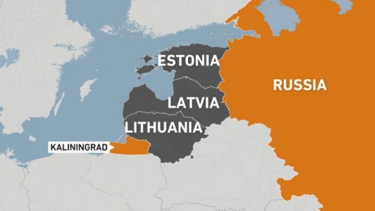 Bản đồ khu vực Baltic và vùng Kaliningrad của Nga. Ảnh: AlJazeera
