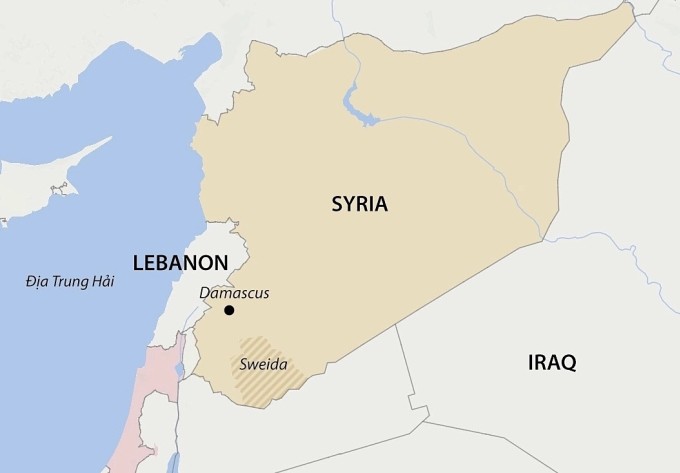 Vị trí Syria và Iraq. Đồ họa: WP