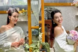 Thời trang - Á hậu Hoàng Oanh rạng rỡ, trẻ trung khi làm mẹ đơn thân