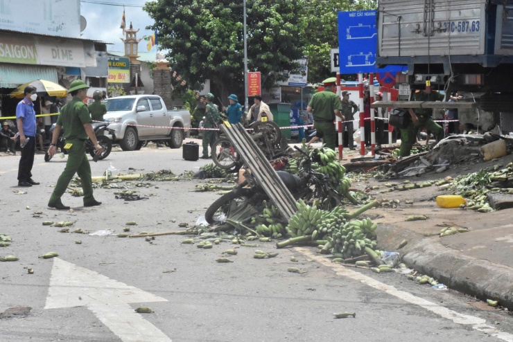 Hiện trường vụ tai nạn hôm 17/9.