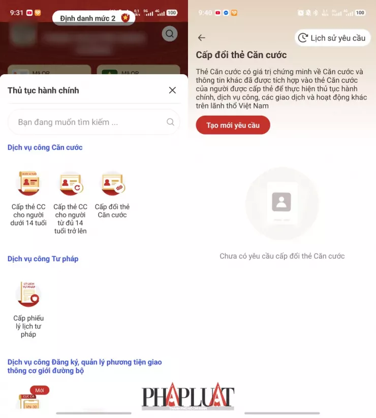 Chọn dịch vụ làm thẻ căn cước phù hợp. Ảnh: MINH HOÀNG