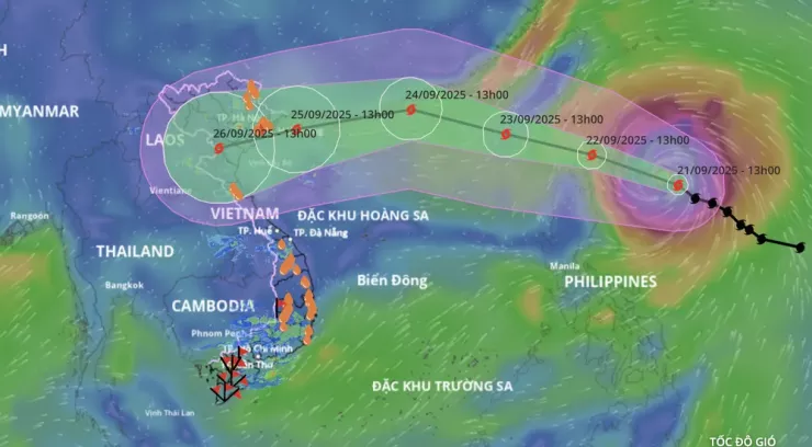 Dự báo hướng đi của siêu bão RAGASA.