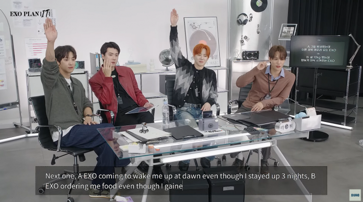 Sehun cùng ba thành viên EXO khác là Suho, Chanyeol và Kai đã có buổi livestream giao lưu cùng người hâm mộ.