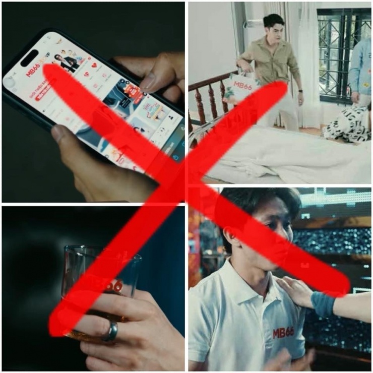 Hình ảnh quảng cáo web cá độ lộ liễu, dày đặc trong MV. Ảnh: Chụp màn hình&nbsp;