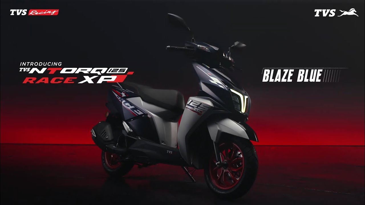 TVS Ntorq 125 Race XP phiên bản màu mới Blaze Blue
