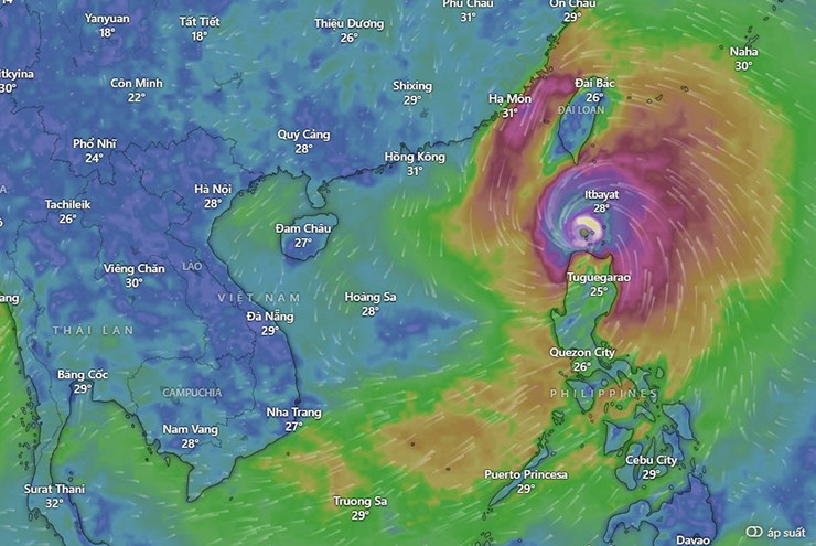 Các ứng dụng như Windy giúp mọi người theo dõi đường đi của bão.