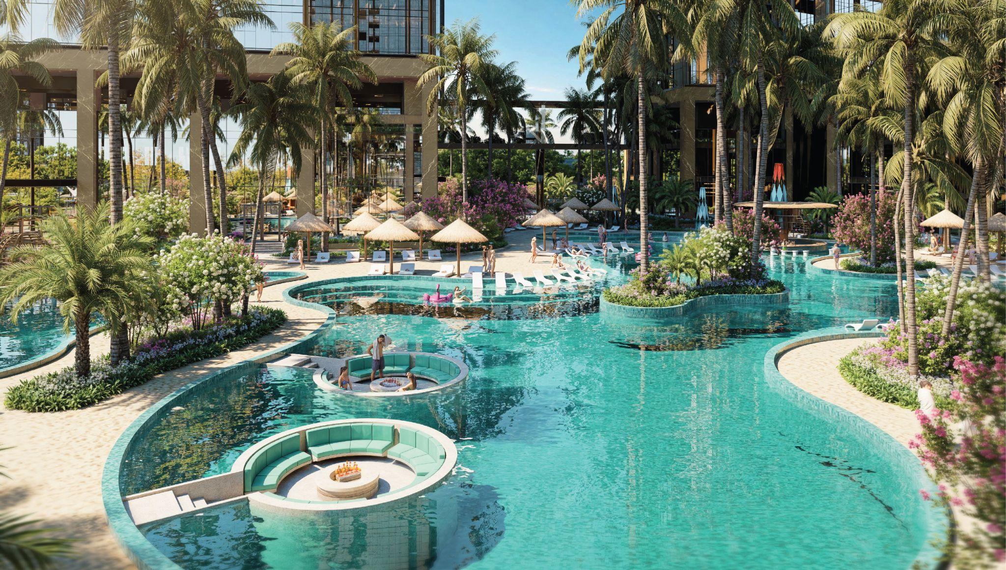 Sunshine Sky City mang đến hơn 50 tiện ích trải dài 9 tòa tháp, cùng hệ thống hơn 12.000m2 cây xanh mặt nước, mang tới không gian sinh thái chuẩn resort cùng những trải nghiệm thượng lưu dành cho đa thế hệ