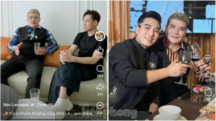 Khánh Phương, Châu Khải Phong từng quay clip với một nhân vật tai tiếng. Ảnh: Chụp màn hình 