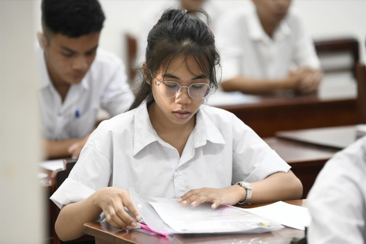 Thí sinh thi tốt nghiệp THPT năm 2025. Ảnh: Như Ý