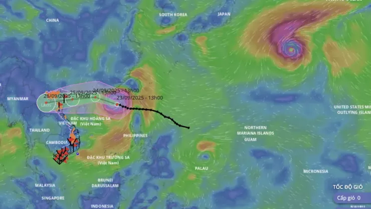 Cùng với bão số 9 trên Biển Đông, ở khu vực phía đông của Philippines vừa xuất hiện một áp thấp nhiệt đới, có khả năng mạnh lên thành bão số 10.