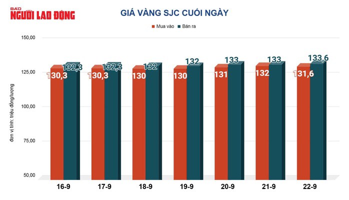 Giá vàng hôm nay, 23-9: Tiếp tục tăng - 2