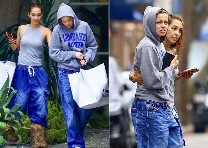 Shiloh Jolie và Keoni Rose mặc đồ ton sur ton, quấn quýt khi đi mua sắm vào dịp sinh nhật của Shiloh hôm 27/5.