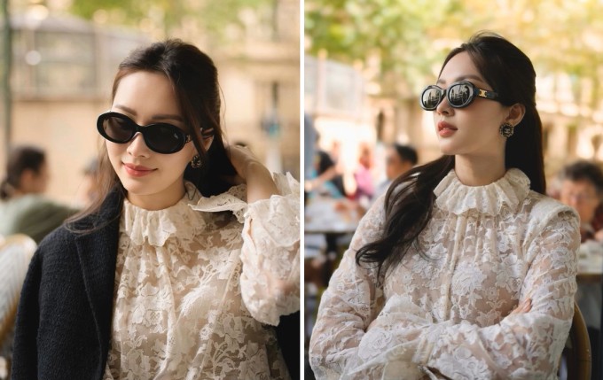 Đặng Thu Thảo trong chuyến khám phá Trung Quốc mới đây.