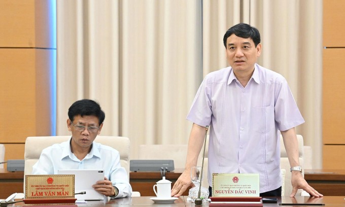 Chủ nhiệm Ủy ban Văn hóa - Xã hội Nguyễn Đắc Vinh. Ảnh: Cổng TTĐT Quốc hội