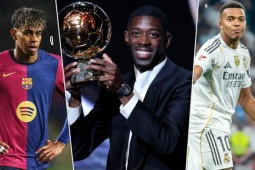 Dembele giành QBV là thách thức cho Yamal - Mbappe, sao Ngoại hạng Anh "làm nền" (Clip 1 phút)