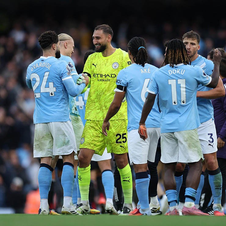 Donnarumma đang chơi tốt tại Man City
