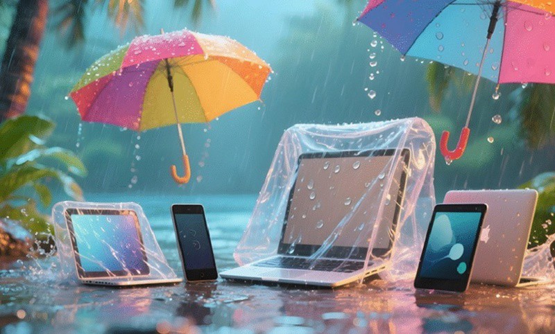 Cách bảo vệ thiết bị điện tử trong mùa mưa bão - 1