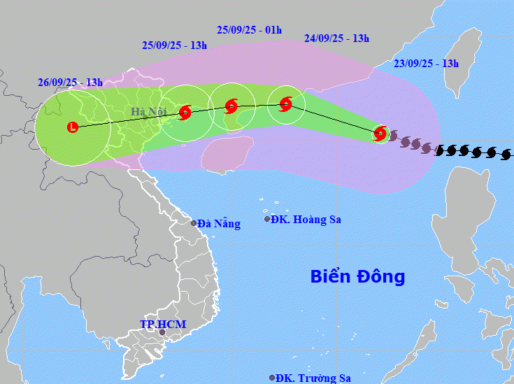 Nhận định mới nhất về đường đi của bão Ragasa.