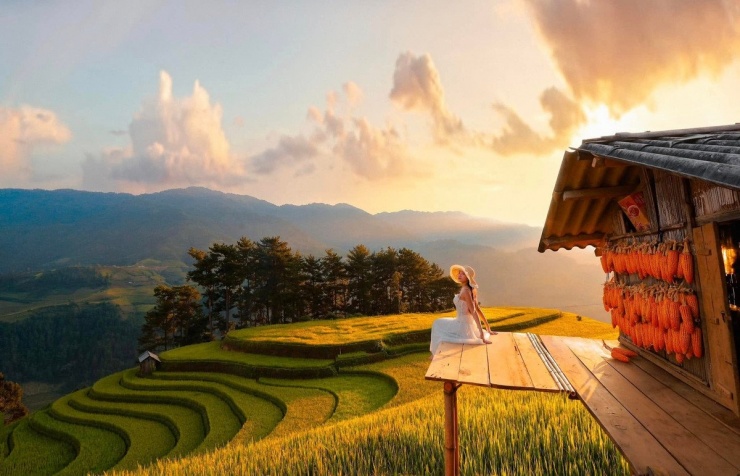 Mùa lúa chín ở Mù Cang Chải, Tây Bắc, luôn là khoảnh khắc được du khách và các nhiếp ảnh gia mong chờ. Ảnh Lê Hiệp
