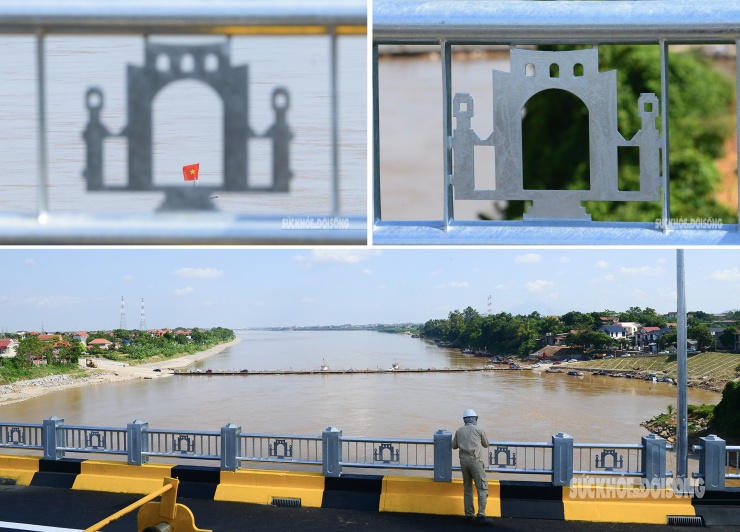 Cầu Phong Châu mới nối đôi bờ sông Hồng trước ngày khánh thành - 10