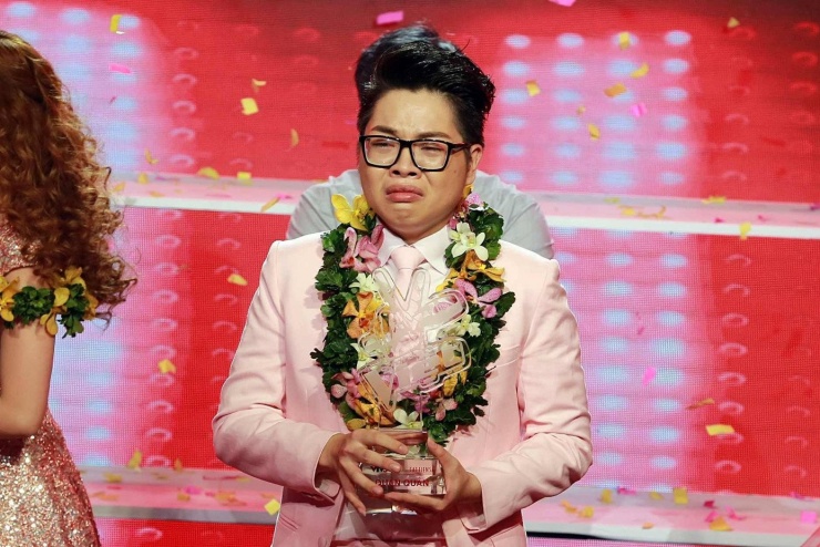 Đức Phúc tại Chung kết Giọng hát Việt 2015.