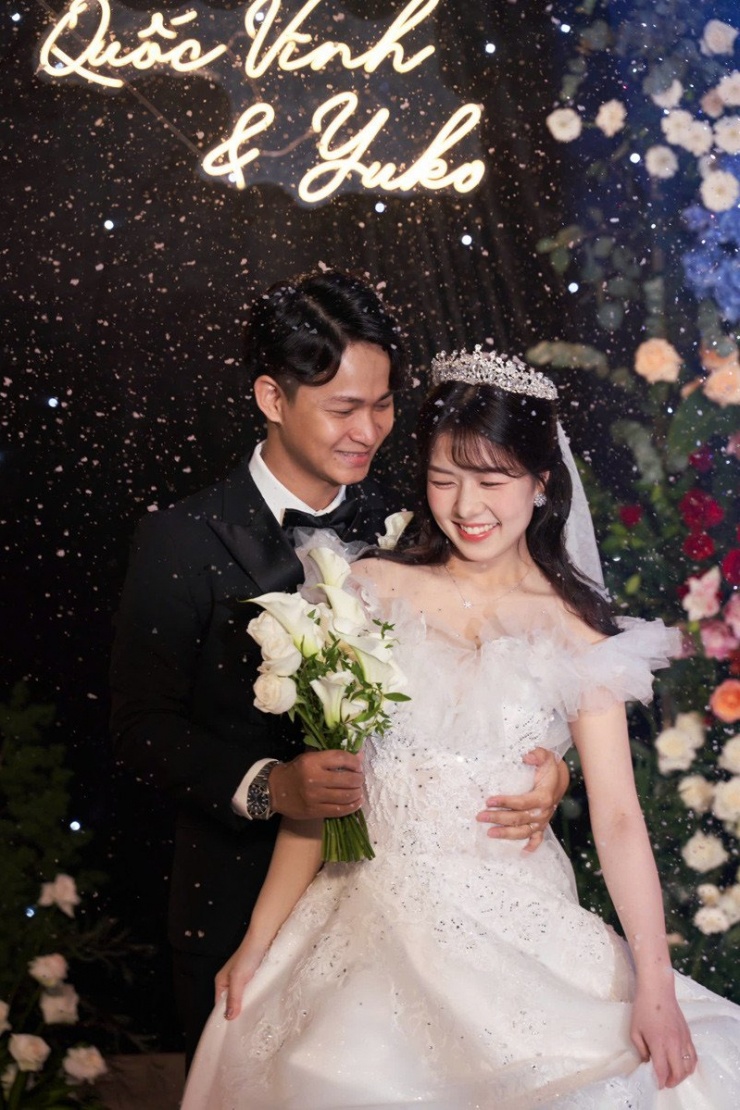 Yuko trong đám cưới của mình tại TPHCM