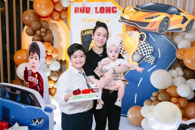 Nhật Kim Anh và chồng cũ tổ chức sinh nhật 11 tuổi cho con trai Bửu Long.