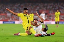 Bóng đá - Video bóng đá Sevilla - Villarreal: Vỡ òa phút 86, leo lên bằng điểm Barcelona (La Liga)