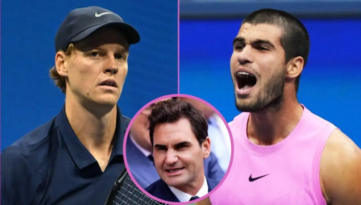 Federer (ảnh nhỏ) lý giải vì sao Sinner - Alcaraz liên tiếp vào các trận chung kết