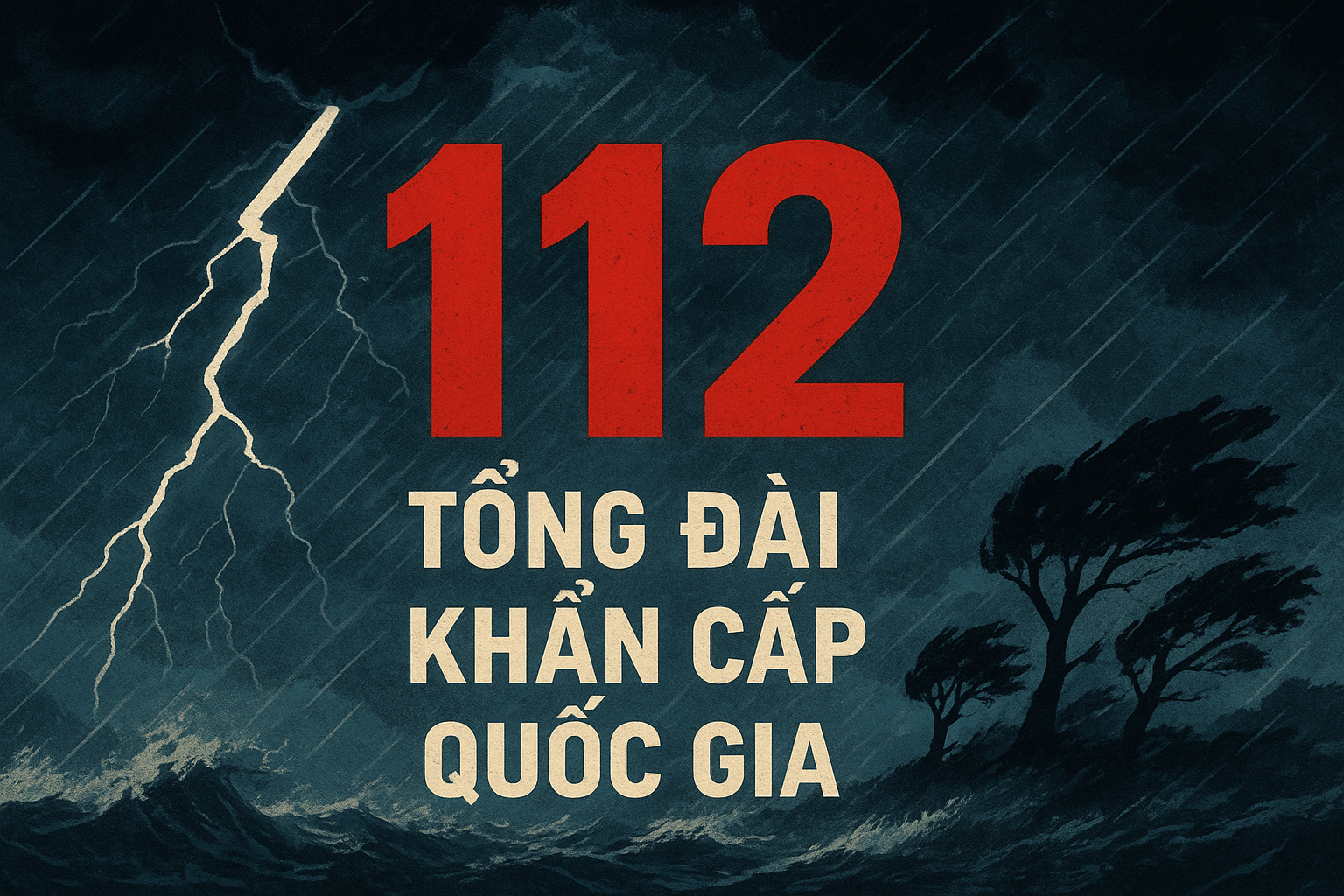 112 là tổng đài khẩn cấp quốc gia.
