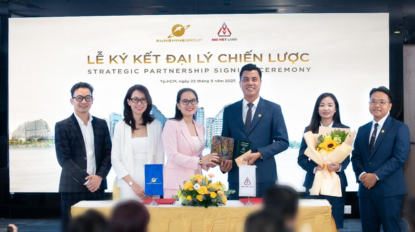 Hoạt động ký kết giữa Sunshine Group và Mai Việt Land.