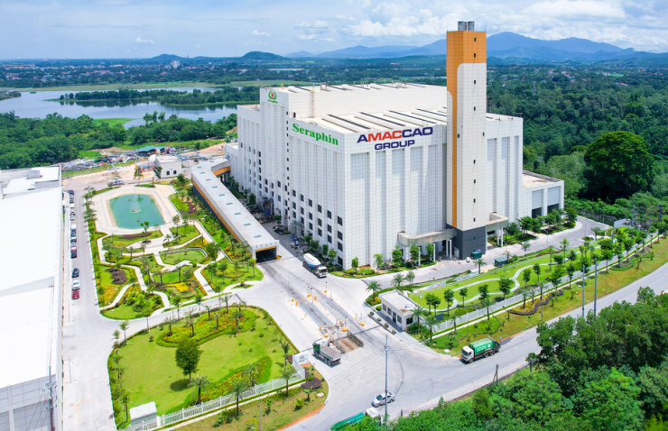 UBND TP Hà Nội và Tập đoàn AMACCAO mới khánh thành Nhà máy đốt rác phát điện Seraphin, công suất 2.250 tấn/ngày, đêm.