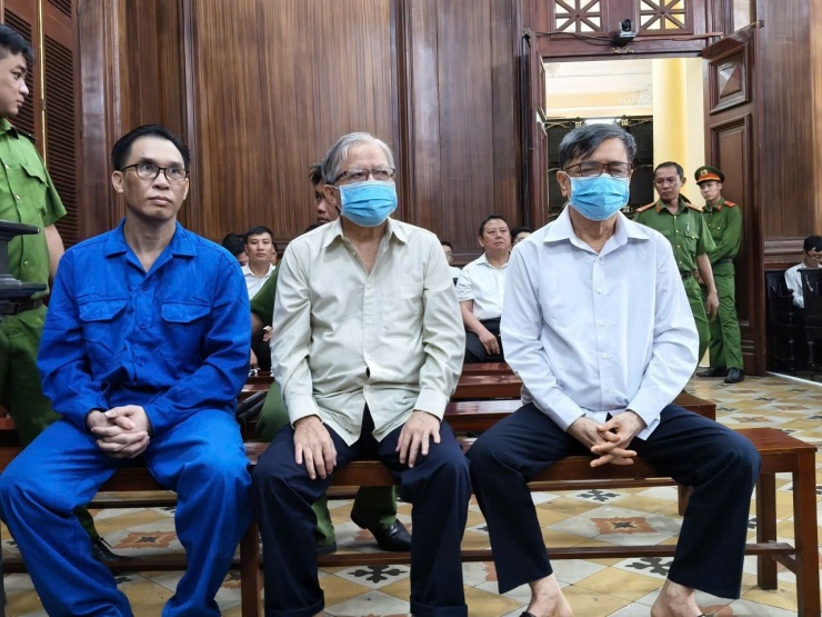 3 bị cáo tại phiên tòa.