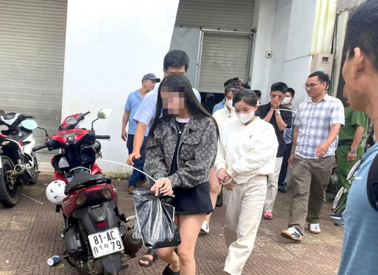 Một số đối tượng bị bắt trong vụ án.