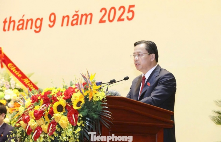 Ông Hoàng Văn Nghiệm tái đắc cử Bí thư Tỉnh ủy Lạng Sơn khóa XVIII. Ảnh: Duy Chiến.