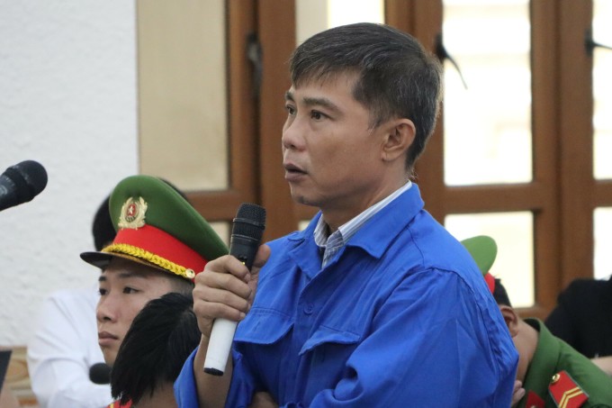 Bị cáo Nguyễn Thành Ngôn tại phiên tòa. Ảnh: Khải Nguyên