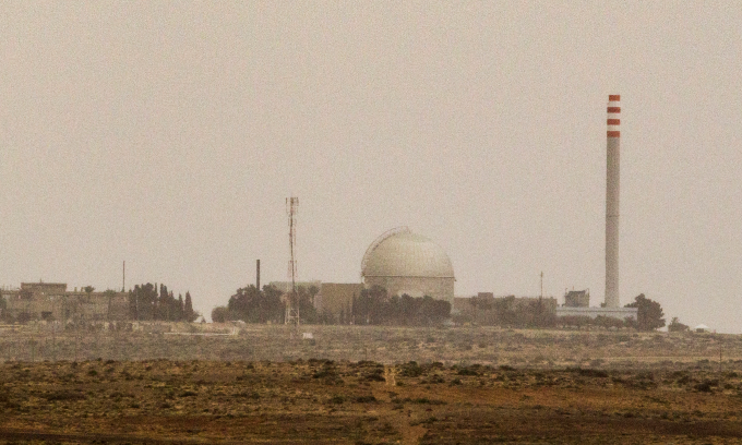 Cơ sở hạt nhân Dimona tại sa mạc Negev ở miền nam Israel hồi năm 2014. Ảnh: AFP