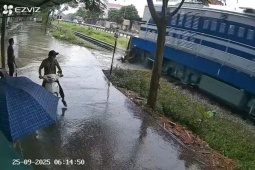 Tàu hỏa tông trúng người đàn ông nằm tr…